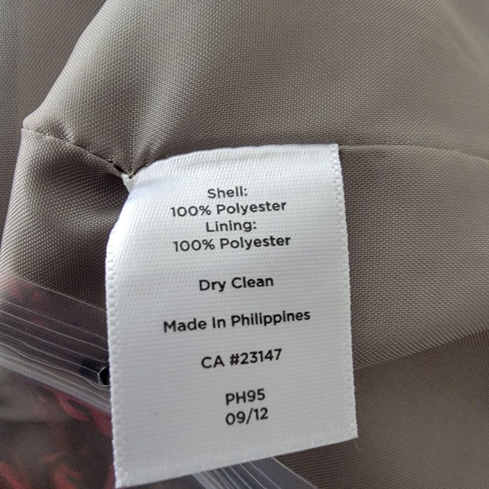 Talbots Women Long Sleeve Blazer Jacket Shoulder Pads Gray Size 14W. - Picture 9 of 10
